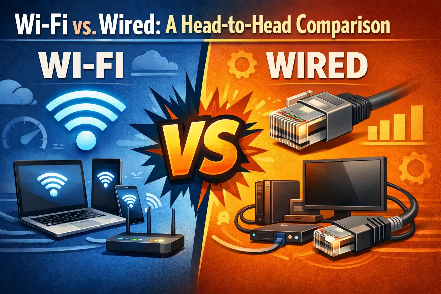 Wi-Fi vs. Wired Networks