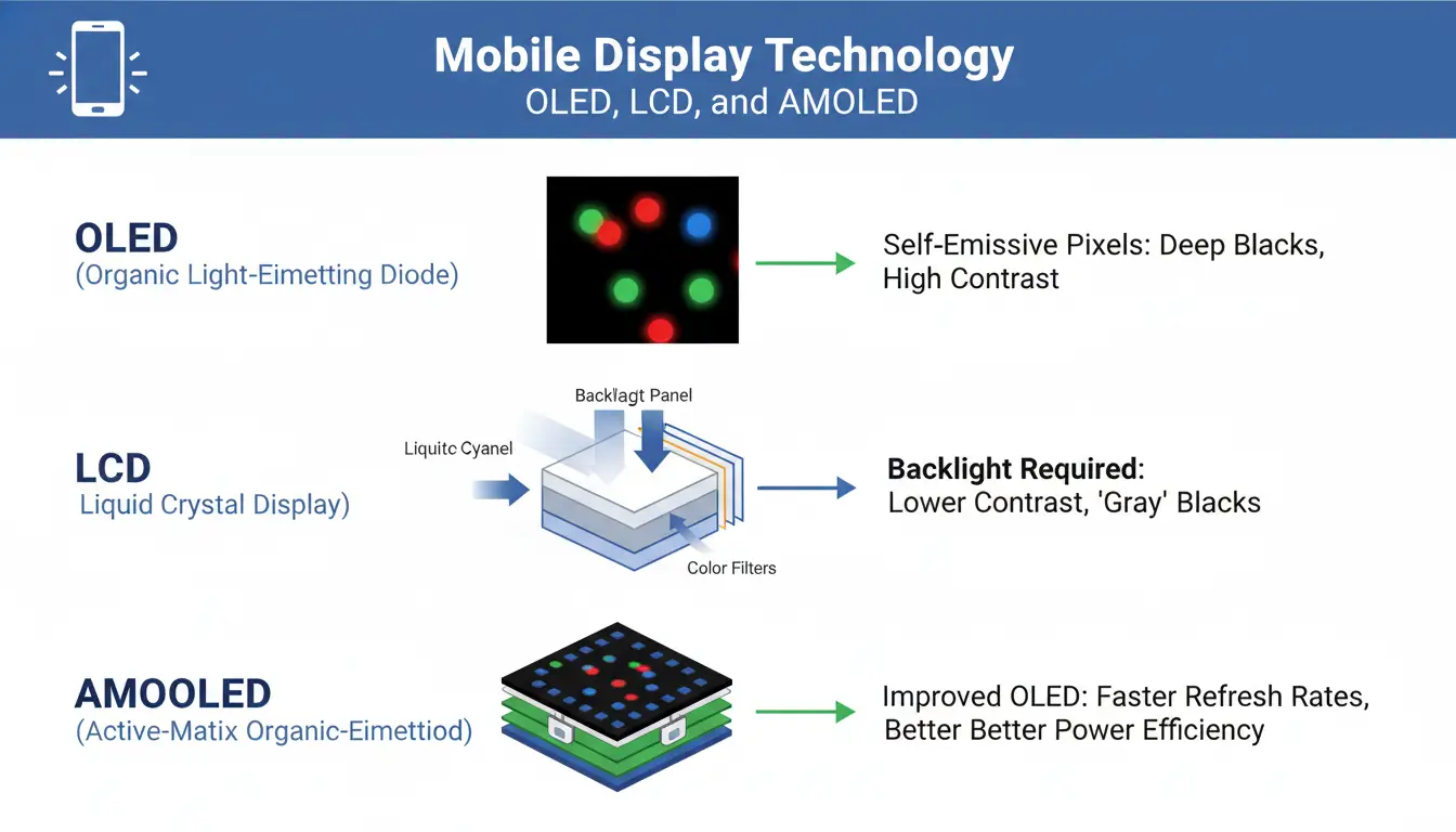 Understanding Mobile Display Technology: OLED, LCD, and AMOLED