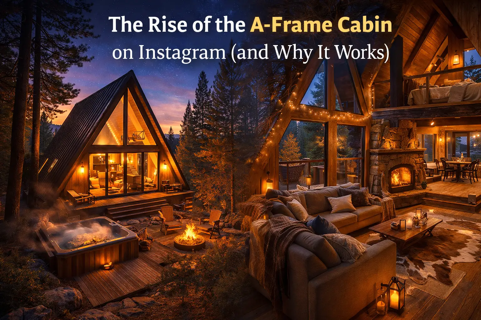 The Rise of the A-Frame Cabin on Instagram (and Why It Works)